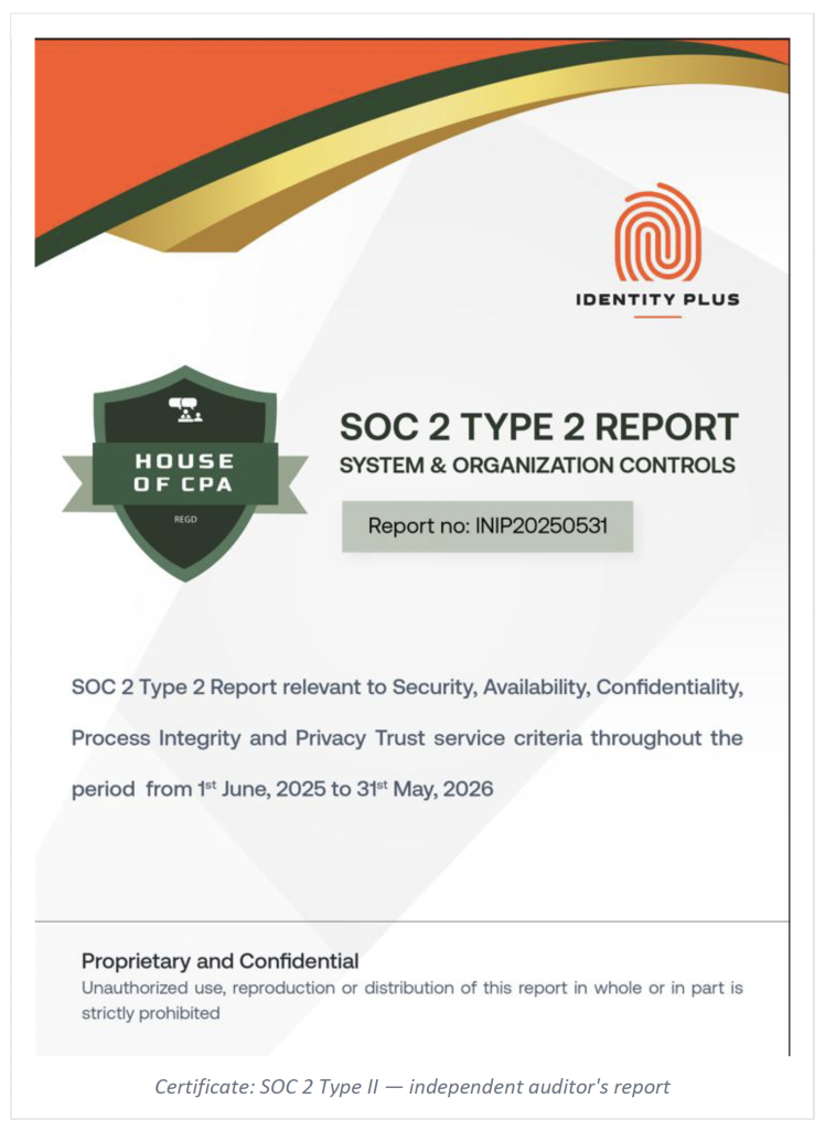 SOC 2 Type II Certification SOC 2 Type II Certification | Cross Identity: Converged IAM Solutions for Enhanced Security